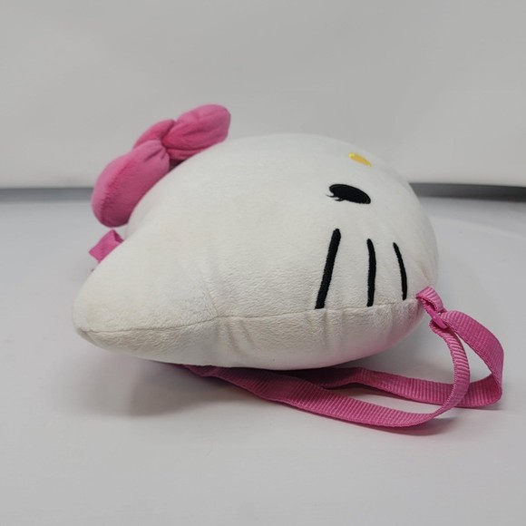 Hello Kitty Sanrio Plush Backpack Face 2012 y2k kawaii pink white - Picture 7 of 11